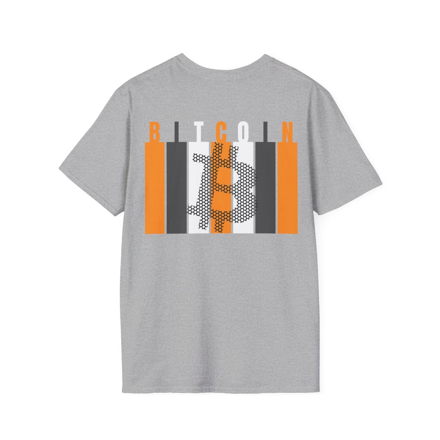 2 - sided Bitcoin (BTC) Decentralized Freedom LTcolors Unisex T-Shirt by cypherpunkgear – cypherpunkgear.com | Cypherpunk Merch