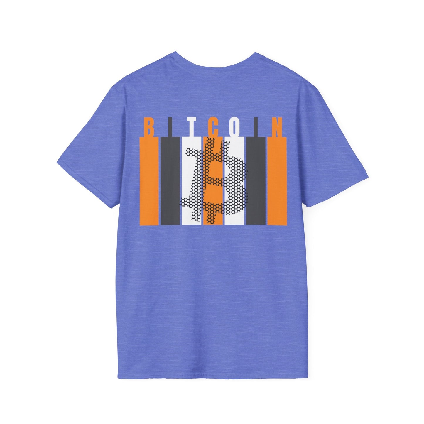2 - sided Bitcoin (BTC) Decentralized Freedom LTcolors Unisex T-Shirt by cypherpunkgear – cypherpunkgear.com | Cypherpunk Merch