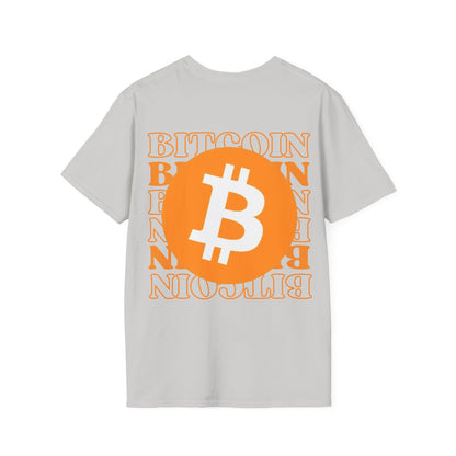 2 - sided Bitcoin (BTC) Decentralized Freedom LTcolors Unisex T-Shirt by cypherpunkgear – cypherpunkgear.com | Cypherpunk Merch