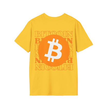2 - sided Bitcoin (BTC) Decentralized Freedom LTcolors Unisex T-Shirt by cypherpunkgear – cypherpunkgear.com | Cypherpunk Merch