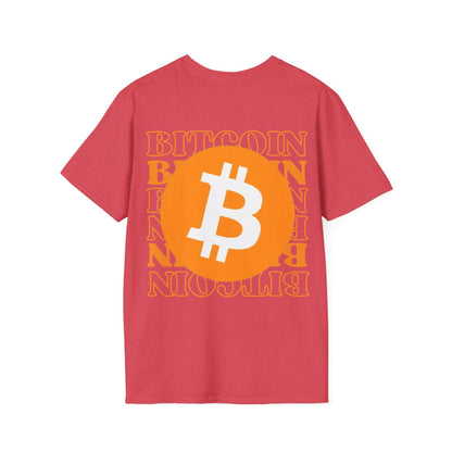 2 - sided Bitcoin (BTC) Decentralized Freedom LTcolors Unisex T-Shirt by cypherpunkgear – cypherpunkgear.com | Cypherpunk Merch