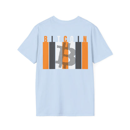 2 - sided Bitcoin (BTC) Decentralized Freedom LTcolors Unisex T-Shirt by cypherpunkgear – cypherpunkgear.com | Cypherpunk Merch
