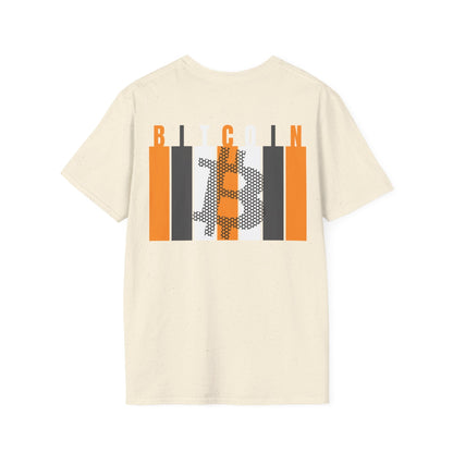 2 - sided Bitcoin (BTC) Decentralized Freedom LTcolors Unisex T-Shirt by cypherpunkgear – cypherpunkgear.com | Cypherpunk Merch