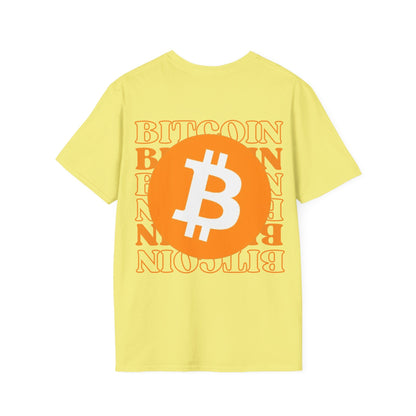 2 - sided Bitcoin (BTC) Decentralized Freedom LTcolors Unisex T-Shirt by cypherpunkgear – cypherpunkgear.com | Cypherpunk Merch