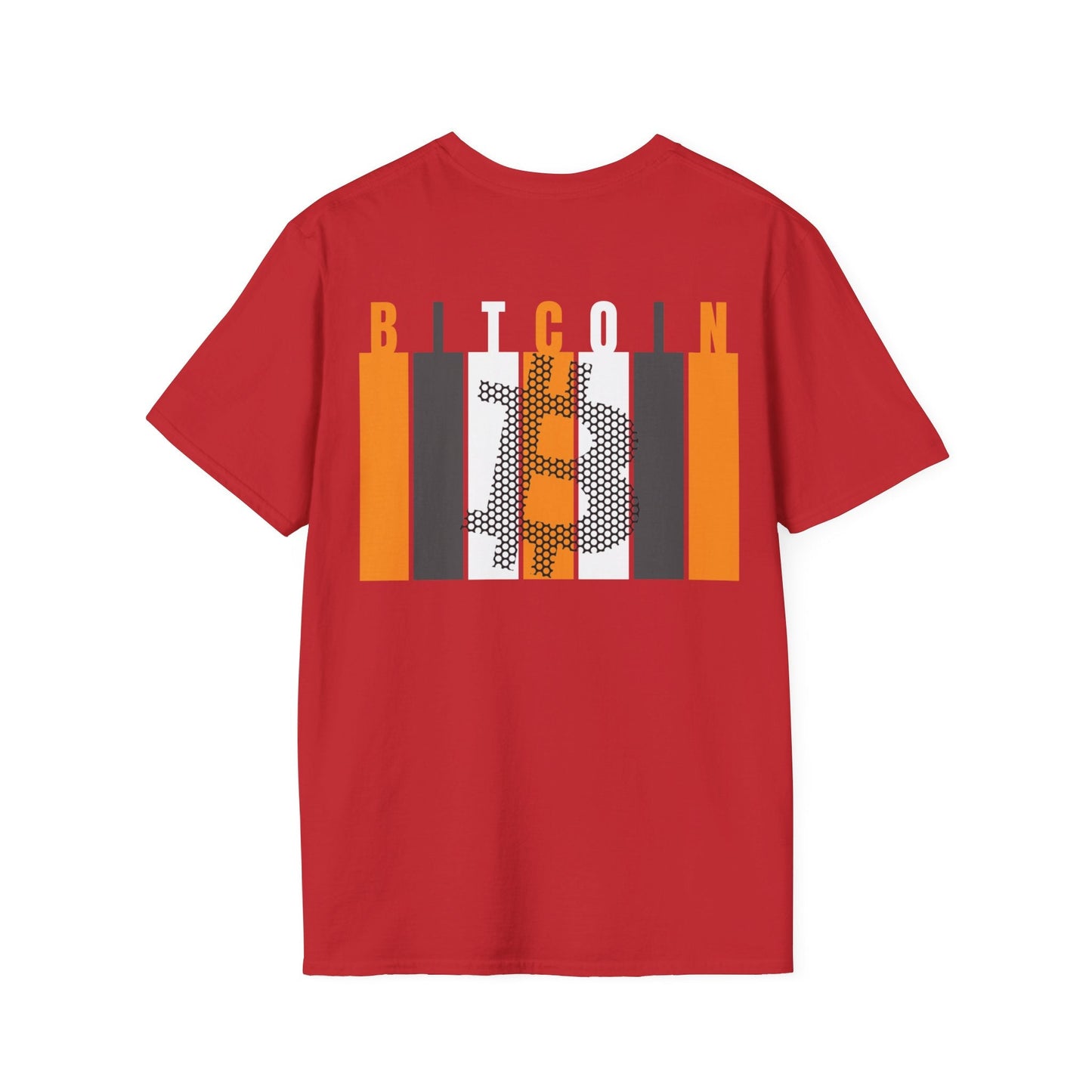 2 - sided Bitcoin (BTC) Decentralized Freedom LTcolors Unisex T-Shirt by cypherpunkgear – cypherpunkgear.com | Cypherpunk Merch