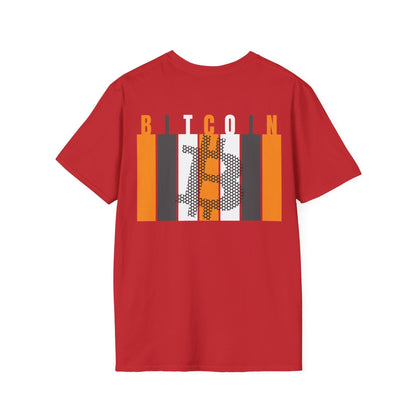 2 - sided Bitcoin (BTC) Decentralized Freedom LTcolors Unisex T-Shirt by cypherpunkgear – cypherpunkgear.com | Cypherpunk Merch