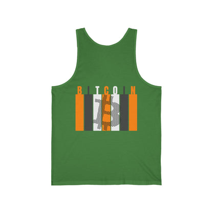 2 - sided Bitcoin (BTC) Decentralized Freedom Unisex Jersey Tank Top by cypherpunkgear – cypherpunkgear.com | Cypherpunk Merch