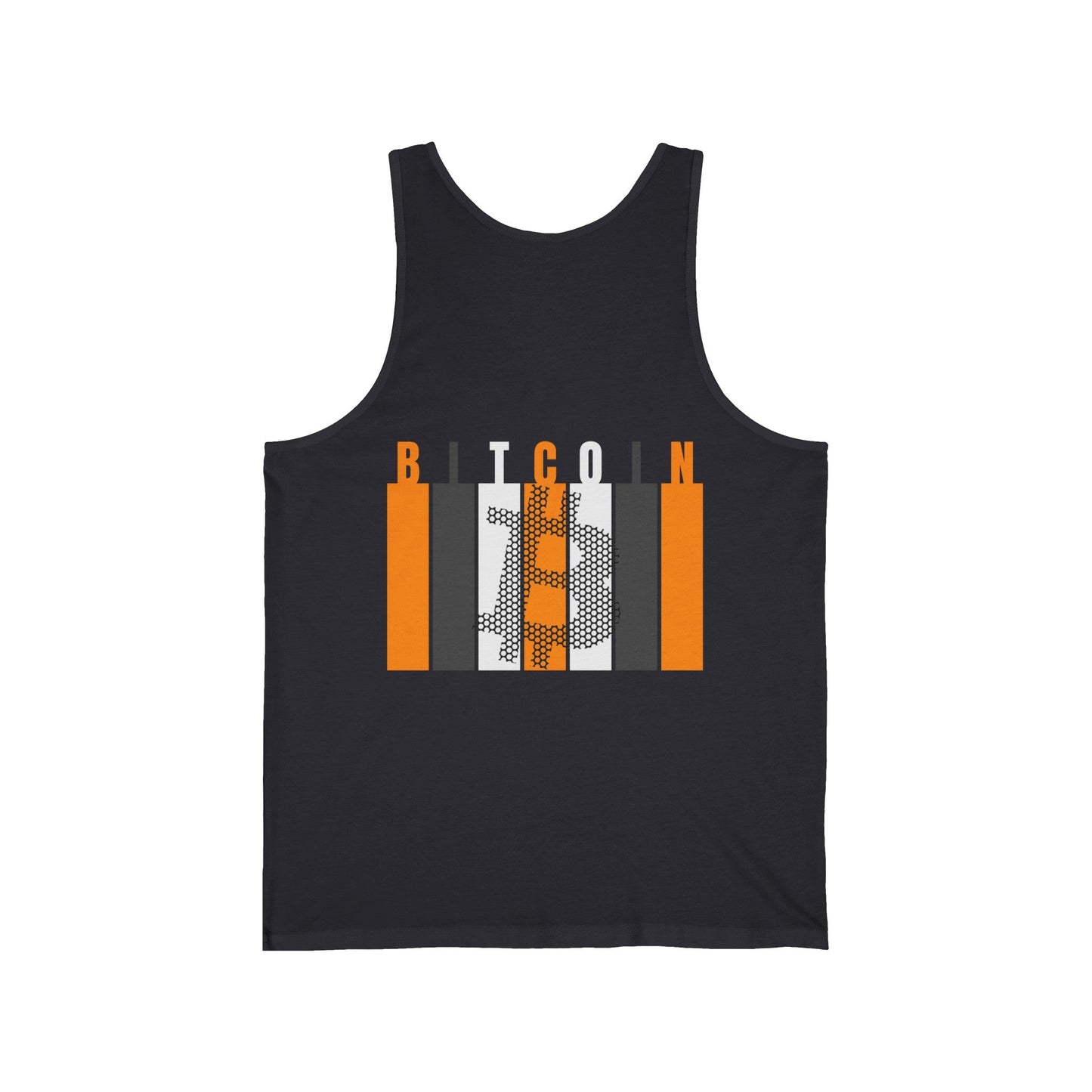 2 - sided Bitcoin (BTC) Decentralized Freedom Unisex Jersey Tank Top by cypherpunkgear – cypherpunkgear.com | Cypherpunk Merch