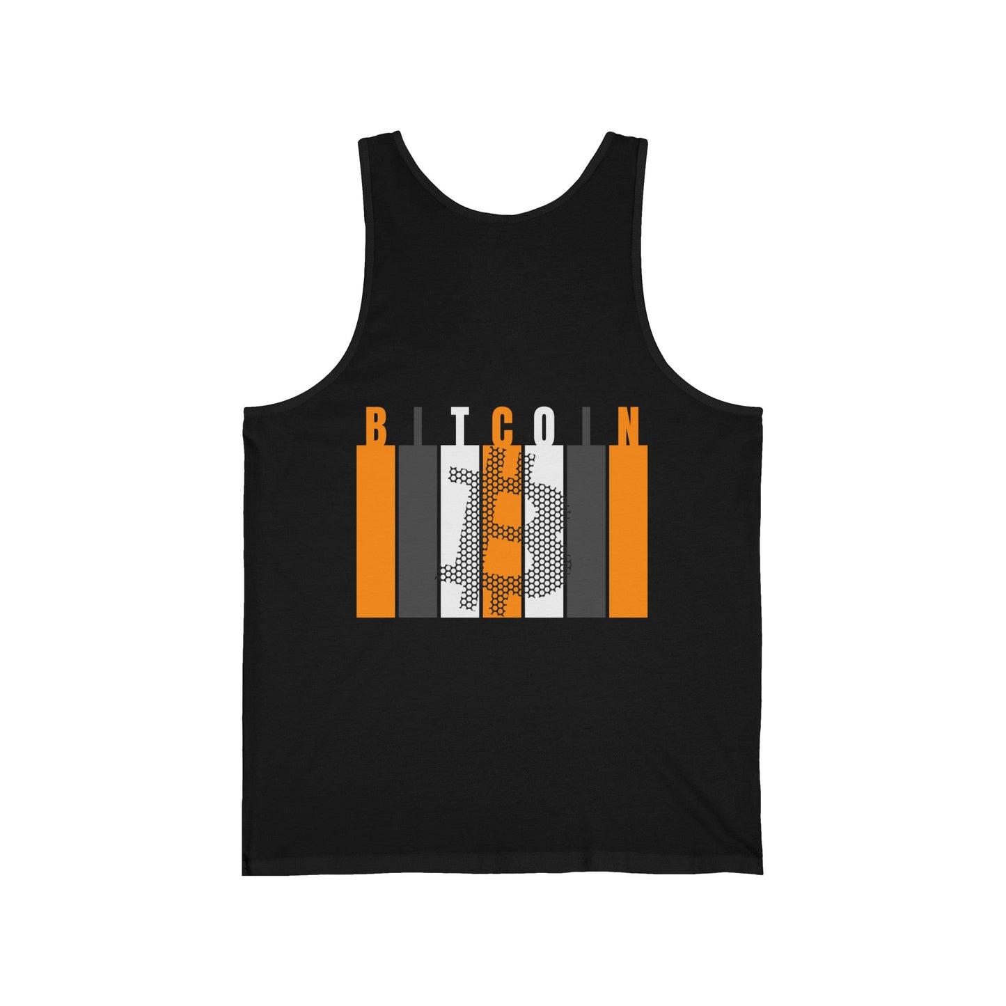 2 - sided Bitcoin (BTC) Decentralized Freedom Unisex Jersey Tank Top by cypherpunkgear – cypherpunkgear.com | Cypherpunk Merch