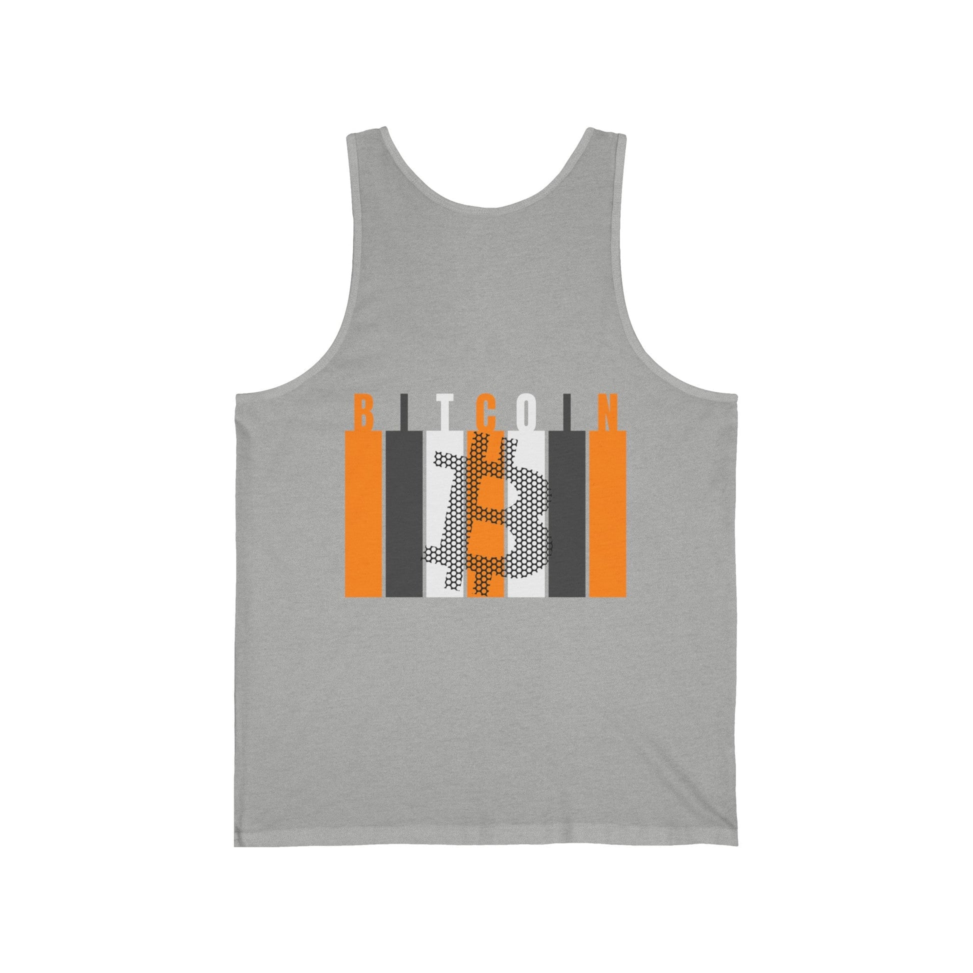2 - sided Bitcoin (BTC) Decentralized Freedom Unisex Jersey Tank Top by cypherpunkgear – cypherpunkgear.com | Cypherpunk Merch