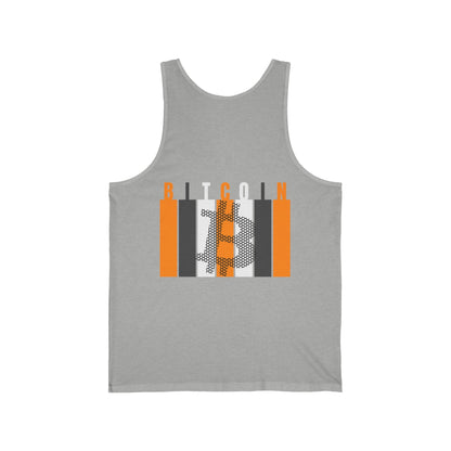 2 - sided Bitcoin (BTC) Decentralized Freedom Unisex Jersey Tank Top by cypherpunkgear – cypherpunkgear.com | Cypherpunk Merch