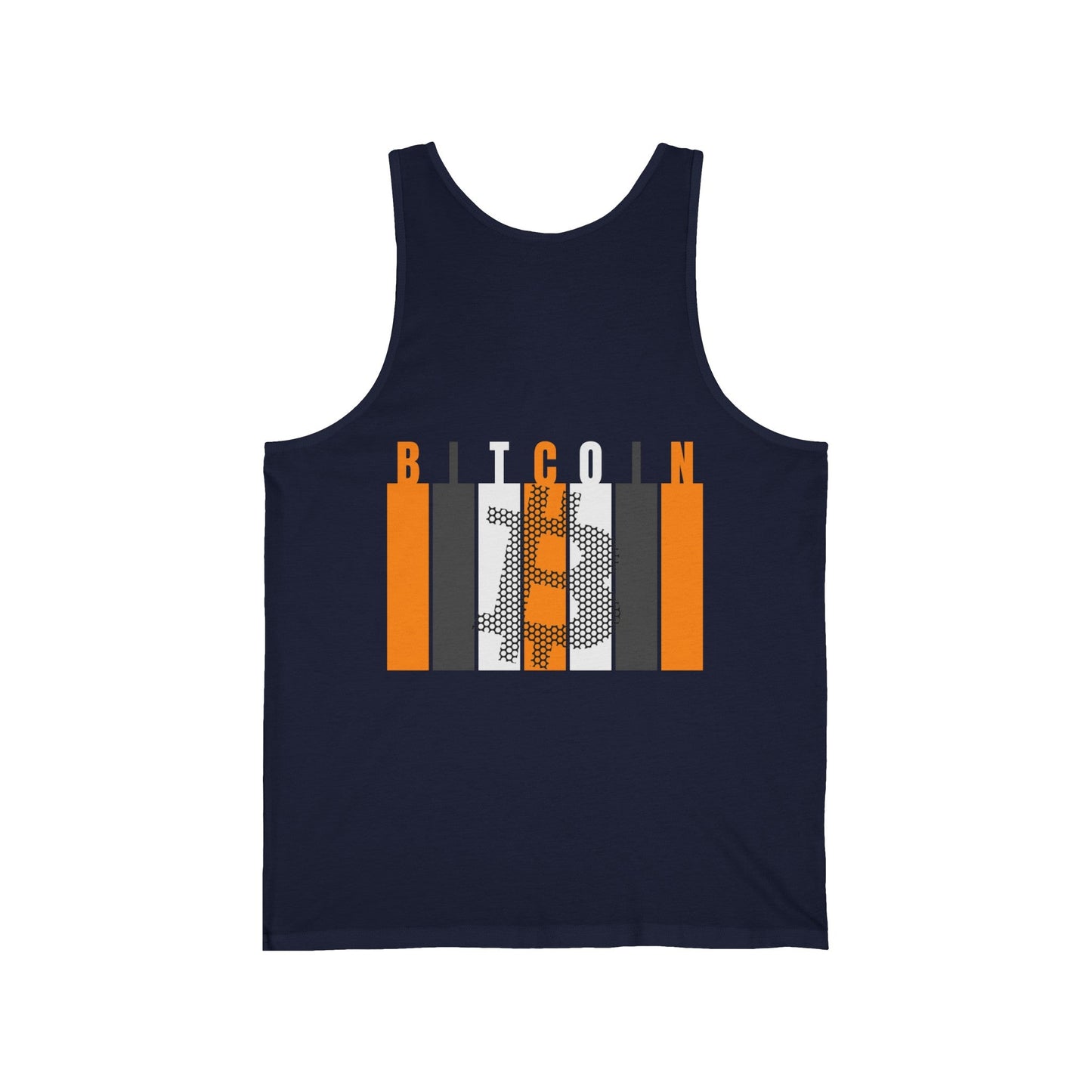 2 - sided Bitcoin (BTC) Decentralized Freedom Unisex Jersey Tank Top by cypherpunkgear – cypherpunkgear.com | Cypherpunk Merch