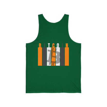 2 - sided Bitcoin (BTC) Decentralized Freedom Unisex Jersey Tank Top by cypherpunkgear – cypherpunkgear.com | Cypherpunk Merch