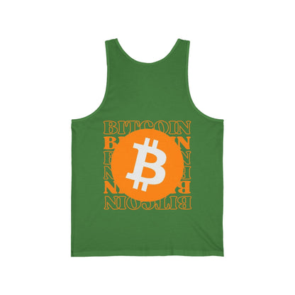2 - sided Bitcoin (BTC) Freedom Unisex Jersey Tank Top by cypherpunkgear – cypherpunkgear.com | Cypherpunk Merch