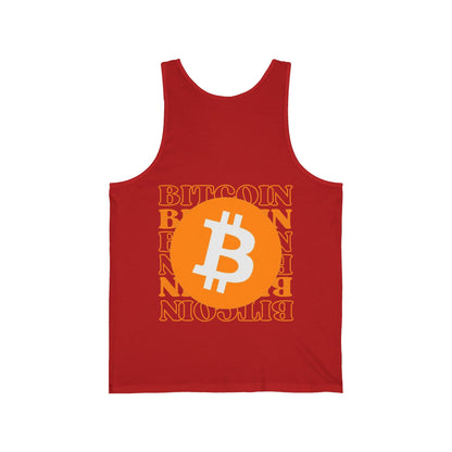 2 - sided Bitcoin (BTC) Freedom Unisex Jersey Tank Top by cypherpunkgear – cypherpunkgear.com | Cypherpunk Merch