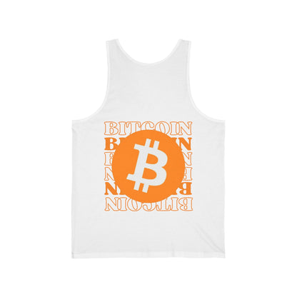 2 - sided Bitcoin (BTC) Freedom Unisex Jersey Tank Top by cypherpunkgear – cypherpunkgear.com | Cypherpunk Merch