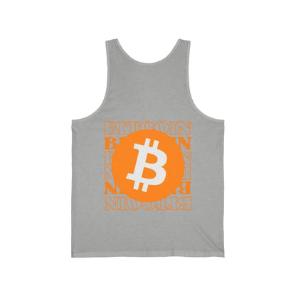 2 - sided Bitcoin (BTC) Freedom Unisex Jersey Tank Top by cypherpunkgear – cypherpunkgear.com | Cypherpunk Merch