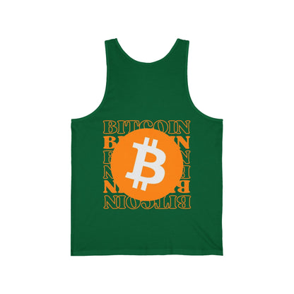 2 - sided Bitcoin (BTC) Freedom Unisex Jersey Tank Top by cypherpunkgear – cypherpunkgear.com | Cypherpunk Merch