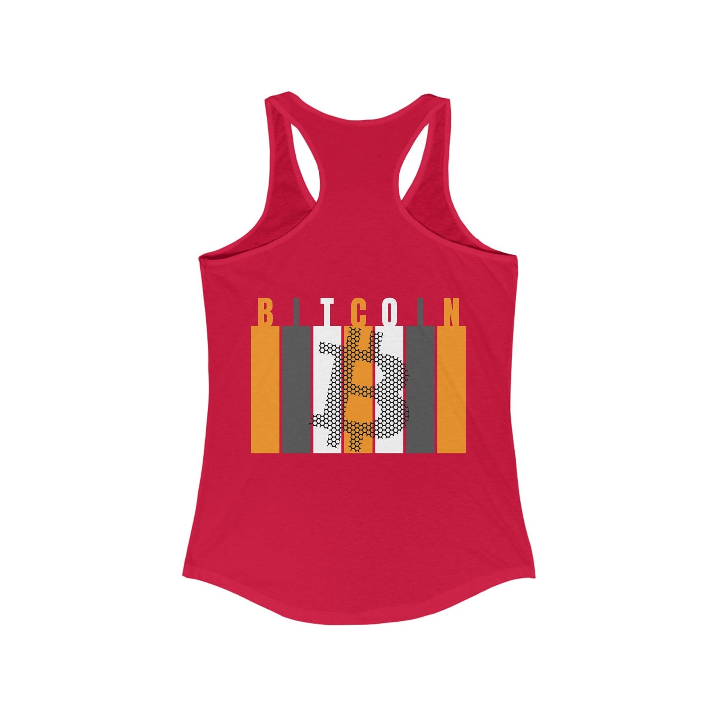2 - sided Bitcoin (BTC) Freedom Women's Racerback Tank Top by cypherpunkgear – cypherpunkgear.com | Cypherpunk Merch