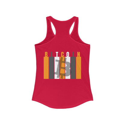 2 - sided Bitcoin (BTC) Freedom Women's Racerback Tank Top by cypherpunkgear – cypherpunkgear.com | Cypherpunk Merch