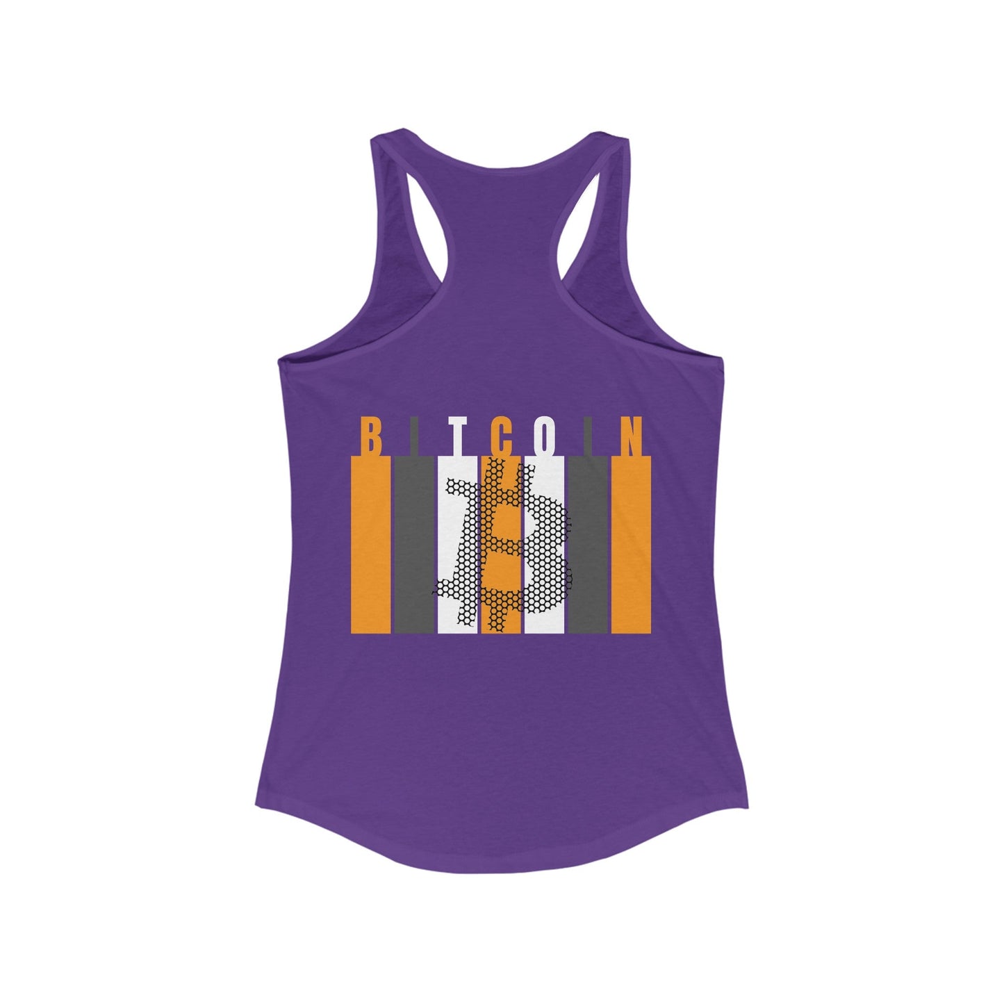 2 - sided Bitcoin (BTC) Freedom Women's Racerback Tank Top by cypherpunkgear – cypherpunkgear.com | Cypherpunk Merch