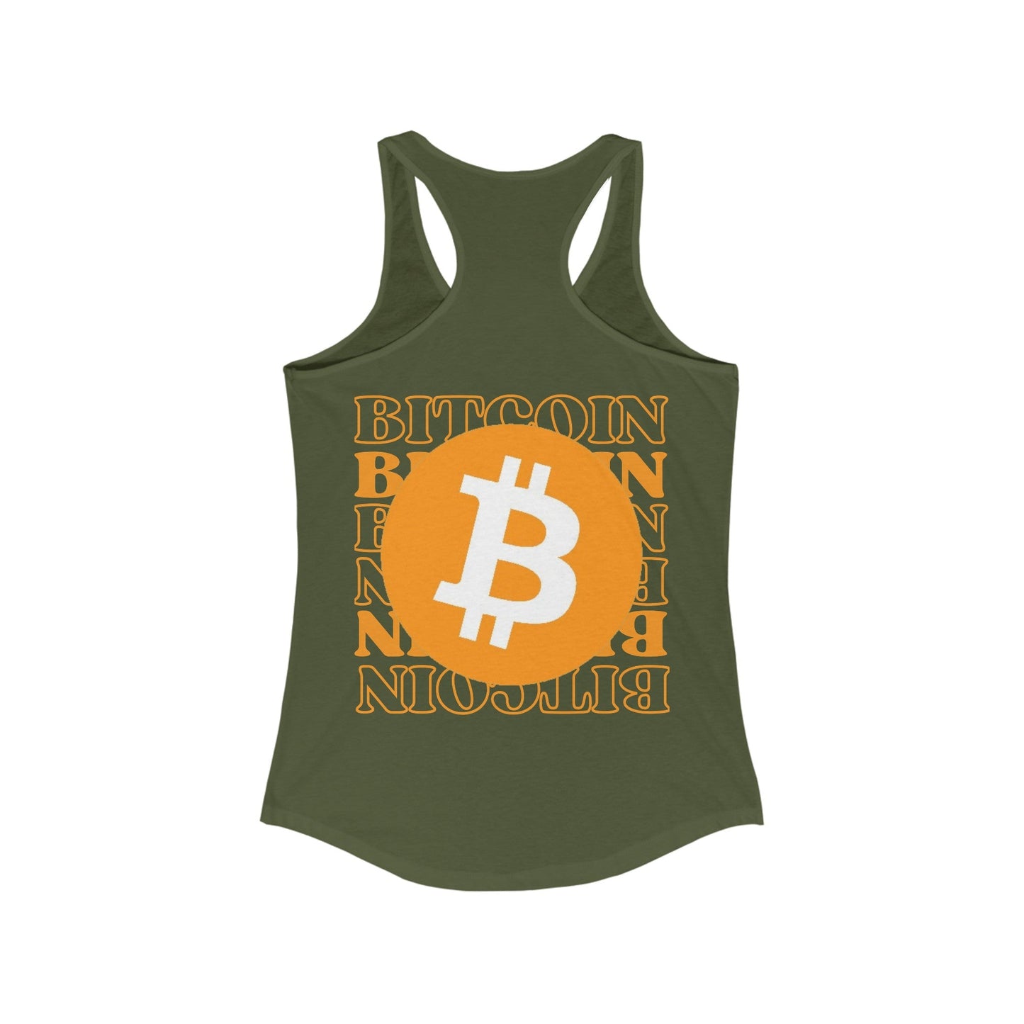 2 - sided Bitcoin (BTC) Freedom Women's Racerback Tank Top by cypherpunkgear – cypherpunkgear.com | Cypherpunk Merch