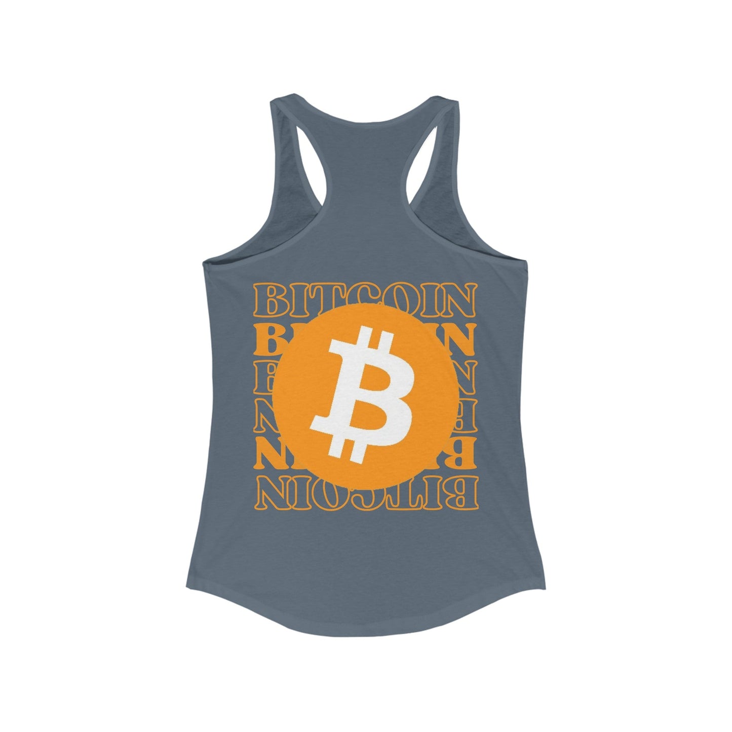 2 - sided Bitcoin (BTC) Freedom Women's Racerback Tank Top by cypherpunkgear – cypherpunkgear.com | Cypherpunk Merch