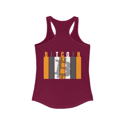 2 - sided Bitcoin (BTC) Freedom Women's Racerback Tank Top by cypherpunkgear – cypherpunkgear.com | Cypherpunk Merch