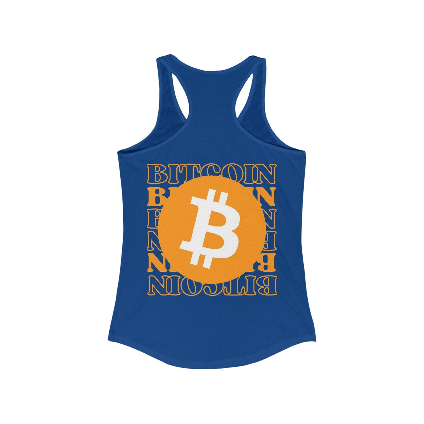 2 - sided Bitcoin (BTC) Freedom Women's Racerback Tank Top by cypherpunkgear – cypherpunkgear.com | Cypherpunk Merch
