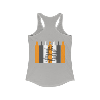 2 - sided Bitcoin (BTC) Freedom Women's Racerback Tank Top by cypherpunkgear – cypherpunkgear.com | Cypherpunk Merch