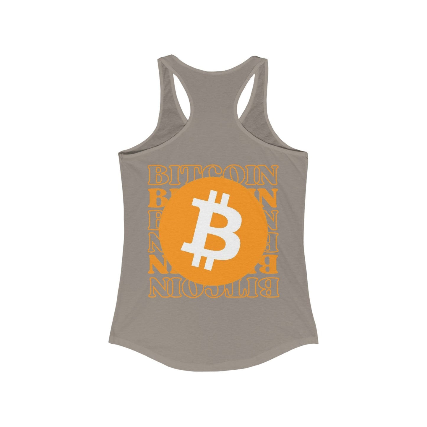 2 - sided Bitcoin (BTC) Freedom Women's Racerback Tank Top by cypherpunkgear – cypherpunkgear.com | Cypherpunk Merch