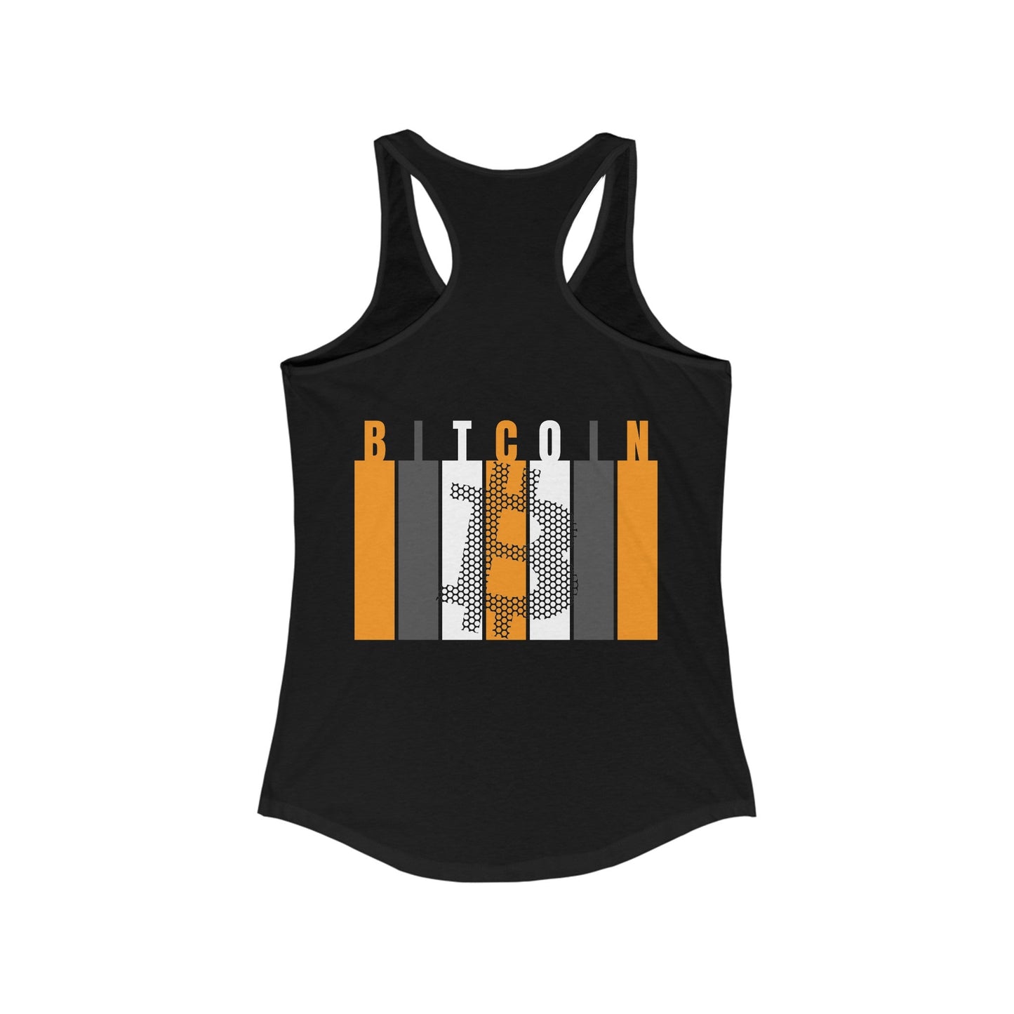 2 - sided Bitcoin (BTC) Freedom Women's Racerback Tank Top by cypherpunkgear – cypherpunkgear.com | Cypherpunk Merch