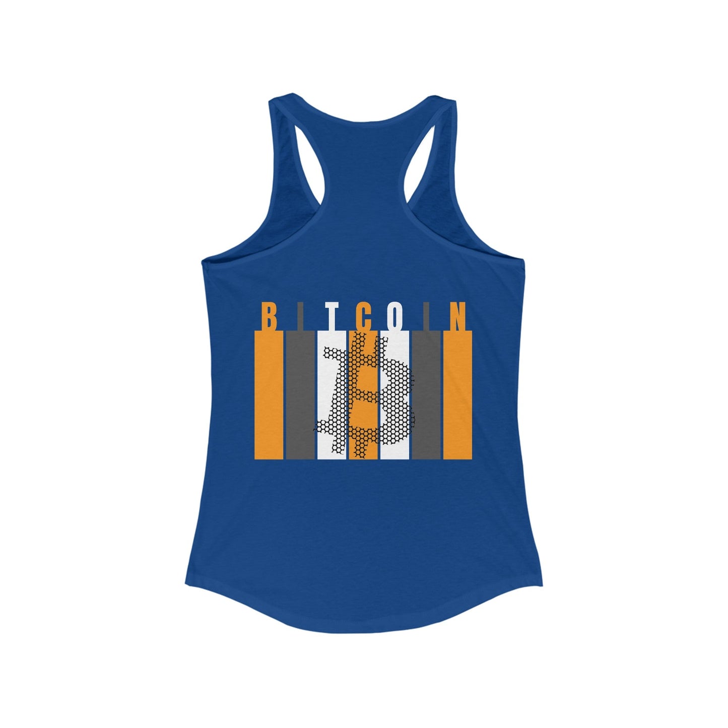 2 - sided Bitcoin (BTC) Freedom Women's Racerback Tank Top by cypherpunkgear – cypherpunkgear.com | Cypherpunk Merch