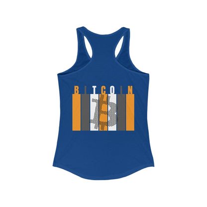 2 - sided Bitcoin (BTC) Freedom Women's Racerback Tank Top by cypherpunkgear – cypherpunkgear.com | Cypherpunk Merch