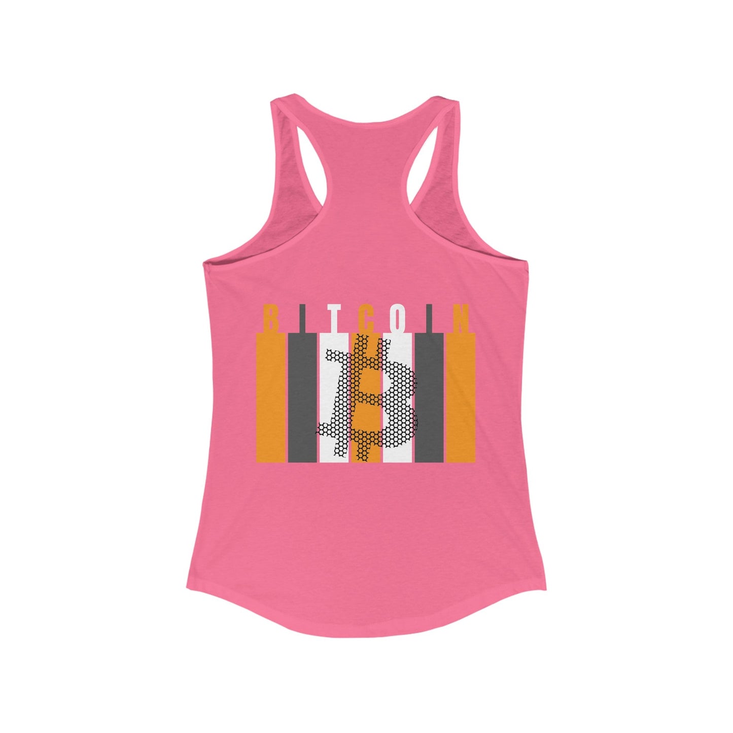 2 - sided Bitcoin (BTC) Freedom Women's Racerback Tank Top by cypherpunkgear – cypherpunkgear.com | Cypherpunk Merch