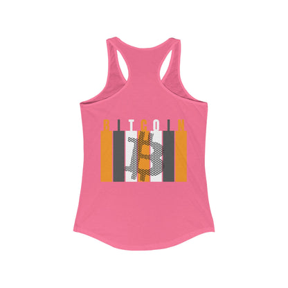 2 - sided Bitcoin (BTC) Freedom Women's Racerback Tank Top by cypherpunkgear – cypherpunkgear.com | Cypherpunk Merch