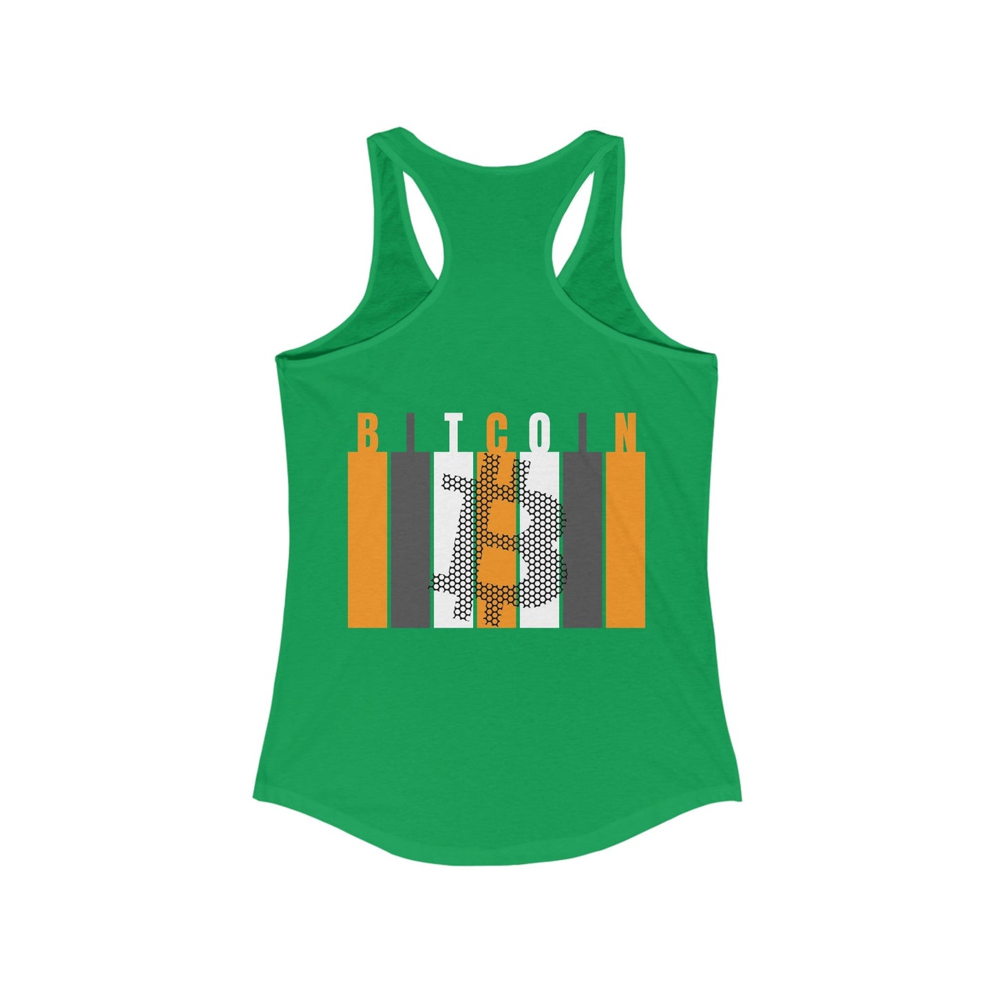2 - sided Bitcoin (BTC) Freedom Women's Racerback Tank Top by cypherpunkgear – cypherpunkgear.com | Cypherpunk Merch