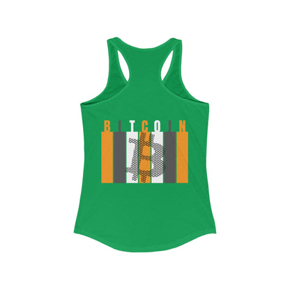 2 - sided Bitcoin (BTC) Freedom Women's Racerback Tank Top by cypherpunkgear – cypherpunkgear.com | Cypherpunk Merch