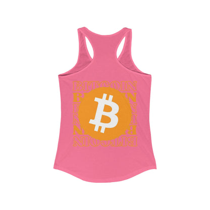 2 - sided Bitcoin (BTC) Freedom Women's Racerback Tank Top by cypherpunkgear – cypherpunkgear.com | Cypherpunk Merch