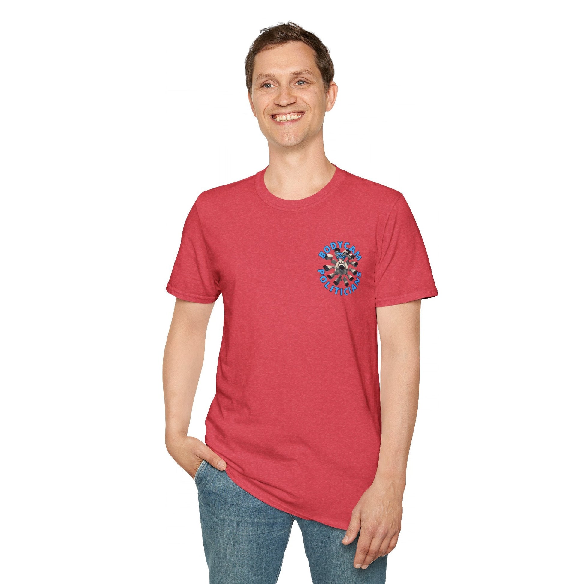 2 - sided Bodycam the Politicians Cameras LTcolors Unisex T-Shirt by cypherpunkgear – cypherpunkgear.com | Cypherpunk Merch