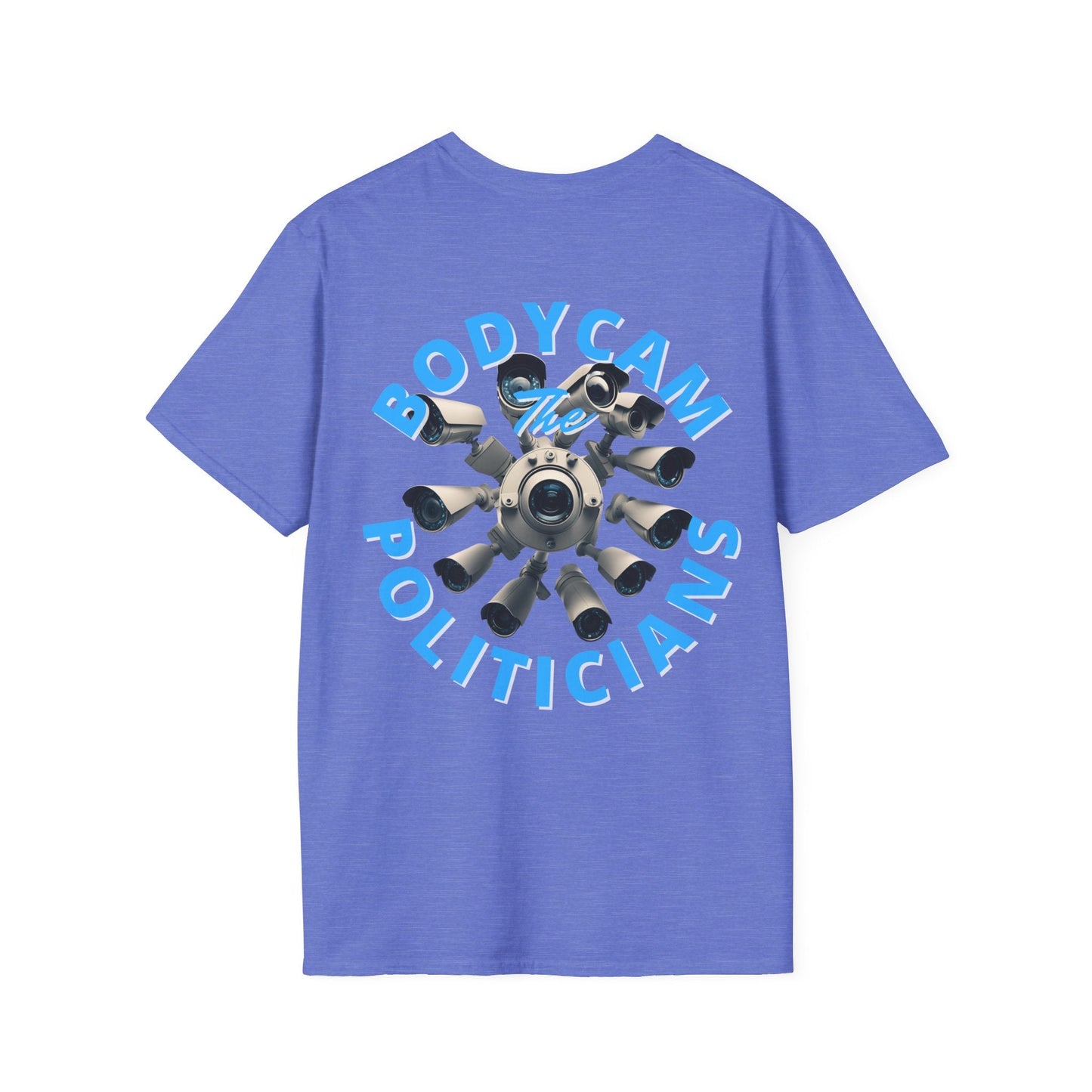 2 - sided Bodycam the Politicians Cameras LTcolors Unisex T-Shirt by cypherpunkgear – cypherpunkgear.com | Cypherpunk Merch