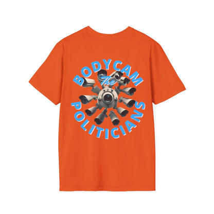 2 - sided Bodycam the Politicians Cameras LTcolors Unisex T-Shirt by cypherpunkgear – cypherpunkgear.com | Cypherpunk Merch