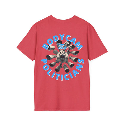2 - sided Bodycam the Politicians Cameras LTcolors Unisex T-Shirt by cypherpunkgear – cypherpunkgear.com | Cypherpunk Merch