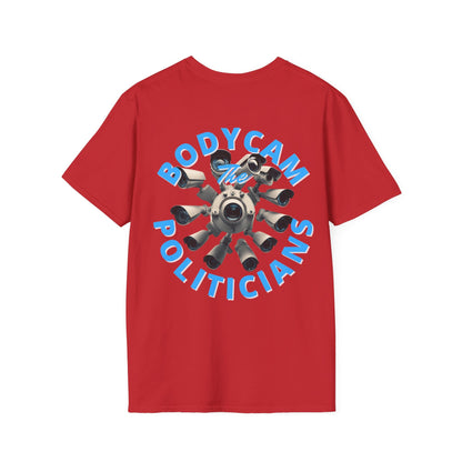 2 - sided Bodycam the Politicians Cameras LTcolors Unisex T-Shirt by cypherpunkgear – cypherpunkgear.com | Cypherpunk Merch