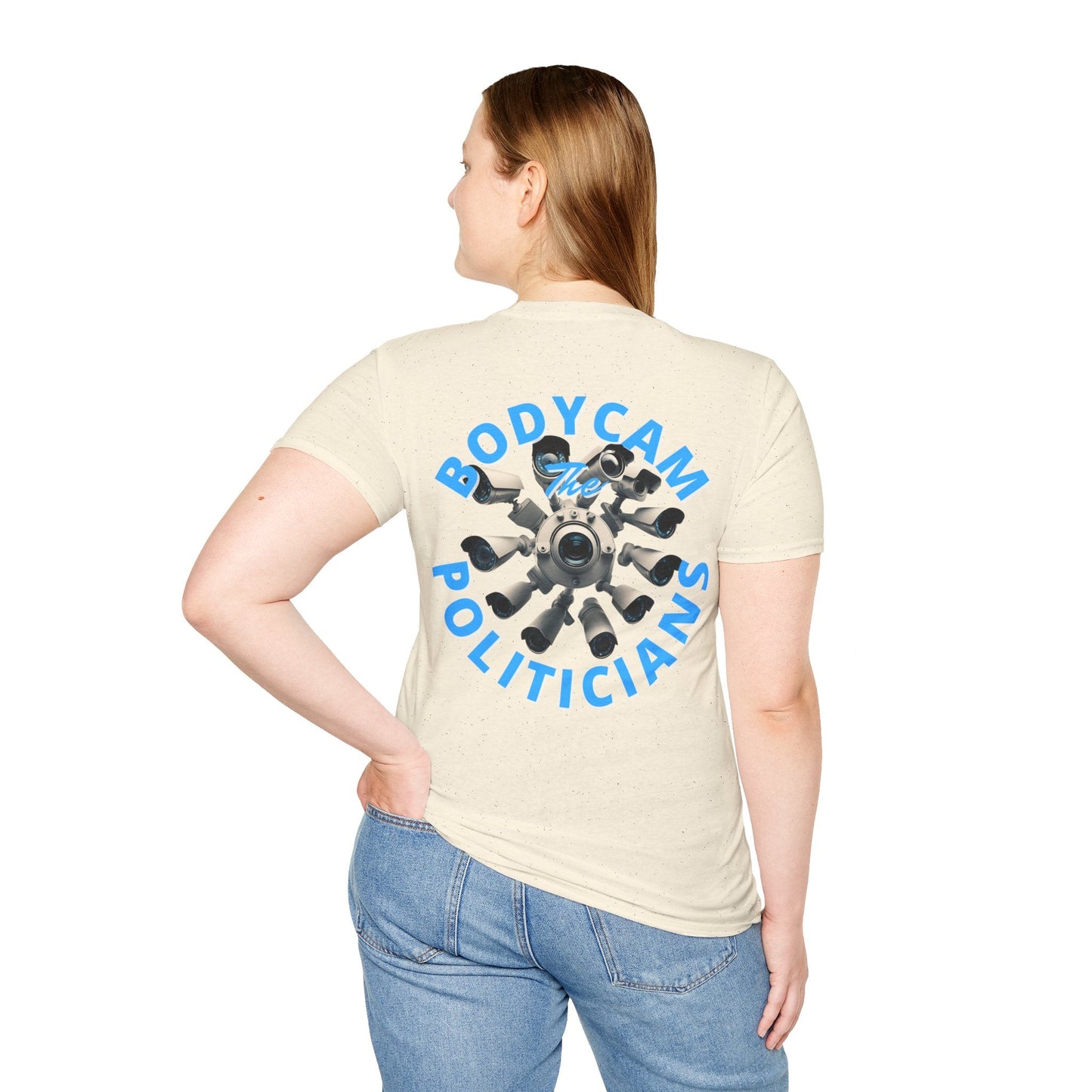 2 - sided Bodycam the Politicians Cameras LTcolors Unisex T-Shirt by cypherpunkgear – cypherpunkgear.com | Cypherpunk Merch
