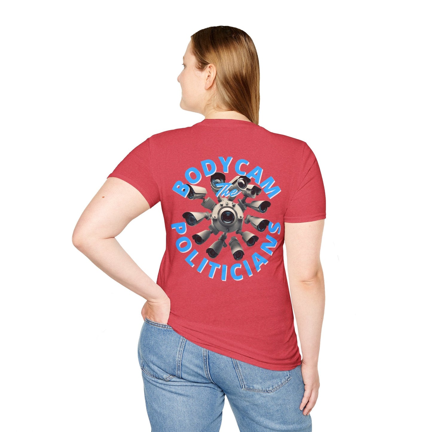 2 - sided Bodycam the Politicians Cameras LTcolors Unisex T-Shirt by cypherpunkgear – cypherpunkgear.com | Cypherpunk Merch