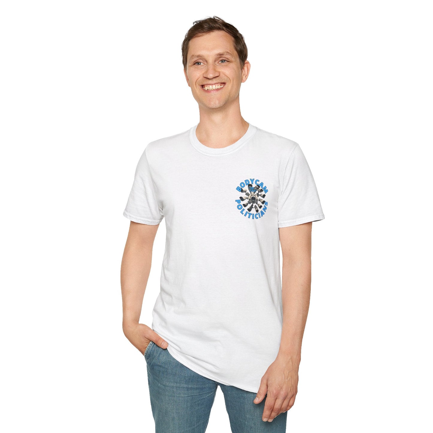 2 - sided Bodycam the Politicians Cameras LTcolors Unisex T-Shirt by cypherpunkgear – cypherpunkgear.com | Cypherpunk Merch