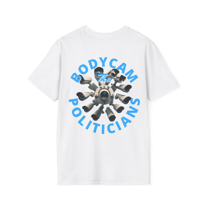 2 - sided Bodycam the Politicians Cameras LTcolors Unisex T-Shirt by cypherpunkgear – cypherpunkgear.com | Cypherpunk Merch