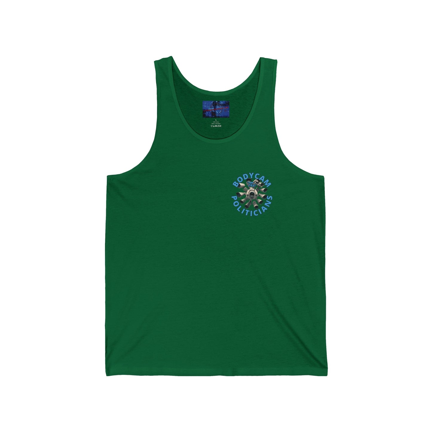 2 - sided Bodycam the Politicians Cameras Unisex Jersey Tank Top by cypherpunkgear – cypherpunkgear.com | Cypherpunk Merch