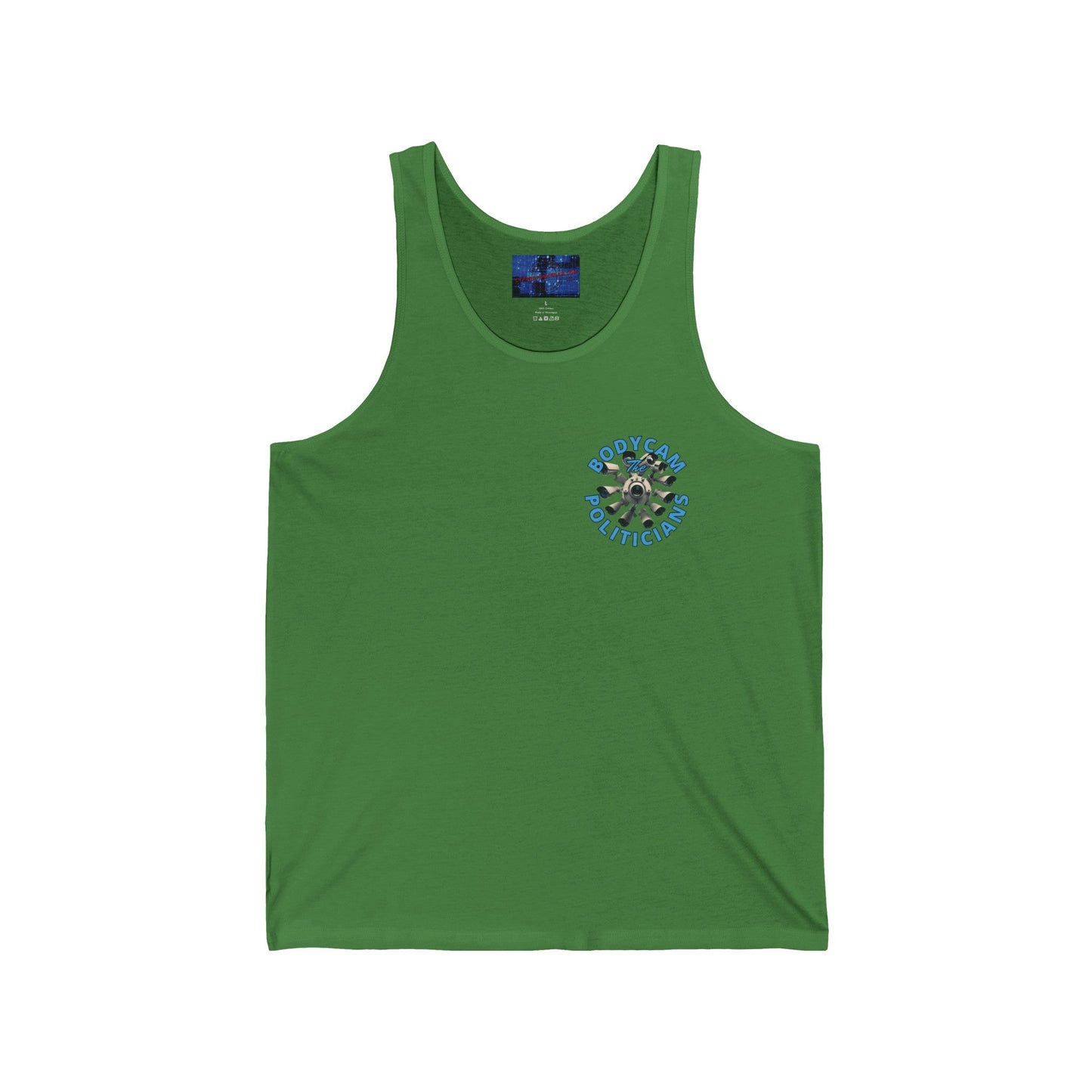 2 - sided Bodycam the Politicians Cameras Unisex Jersey Tank Top by cypherpunkgear – cypherpunkgear.com | Cypherpunk Merch